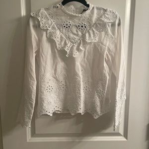 White laces blouse